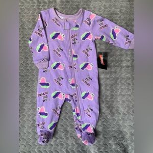 NEW Indent “I am the Future” Lavender Footies in 0-3M